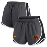 Washington Commanders Women's Team Logo Performance Tempo Shorts Charcoal - Nike