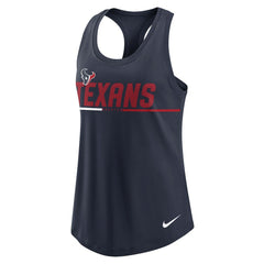 Houston Texans Women's Team Name City Tri-Blend Racerback Tank Top Navy - Nike