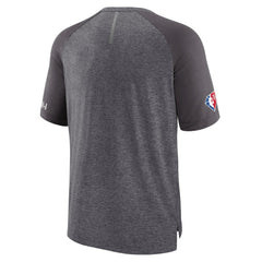 Fanatics - Philadelphia 76ers 2022 Noches Ene-Be-A Core Shooting Raglan T-Shirt - Heathered Gray