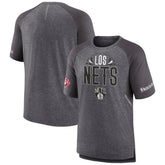 Fanatics - Brooklyn Nets 2022 Noches Ene-Be-A Core Shooting Raglan T-Shirt - Heathered Gray