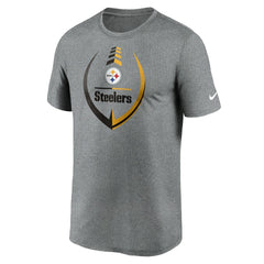 Pittsburgh Steelers Icon Legend Performance T-Shirt Heathered Gray - Nike
