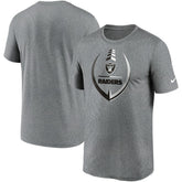 Las Vegas Raiders Icon Legend Performance T-Shirt Heathered Gray - Nike