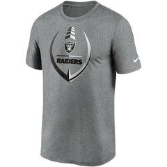 Las Vegas Raiders Icon Legend Performance T-Shirt Heathered Gray - Nike