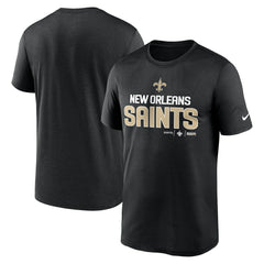 New Orleans Saints Legend Community Performance T-Shirt Black - Nike