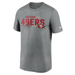 San Francisco 49ers Legend Team Shoutout Performance T-Shirt Heather Gray - Nike