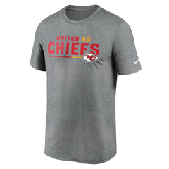 Kansas City Chiefs Legend Team Shoutout Performance T-Shirt Heather Gray - Nike