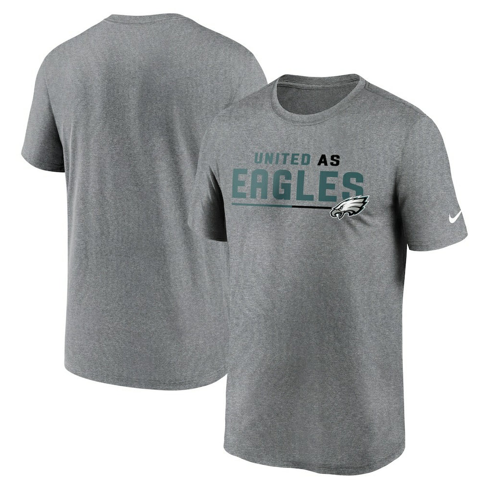 Philadelphia Eagles Legend Team Shoutout Performance T-Shirt Heather Gray - Nike