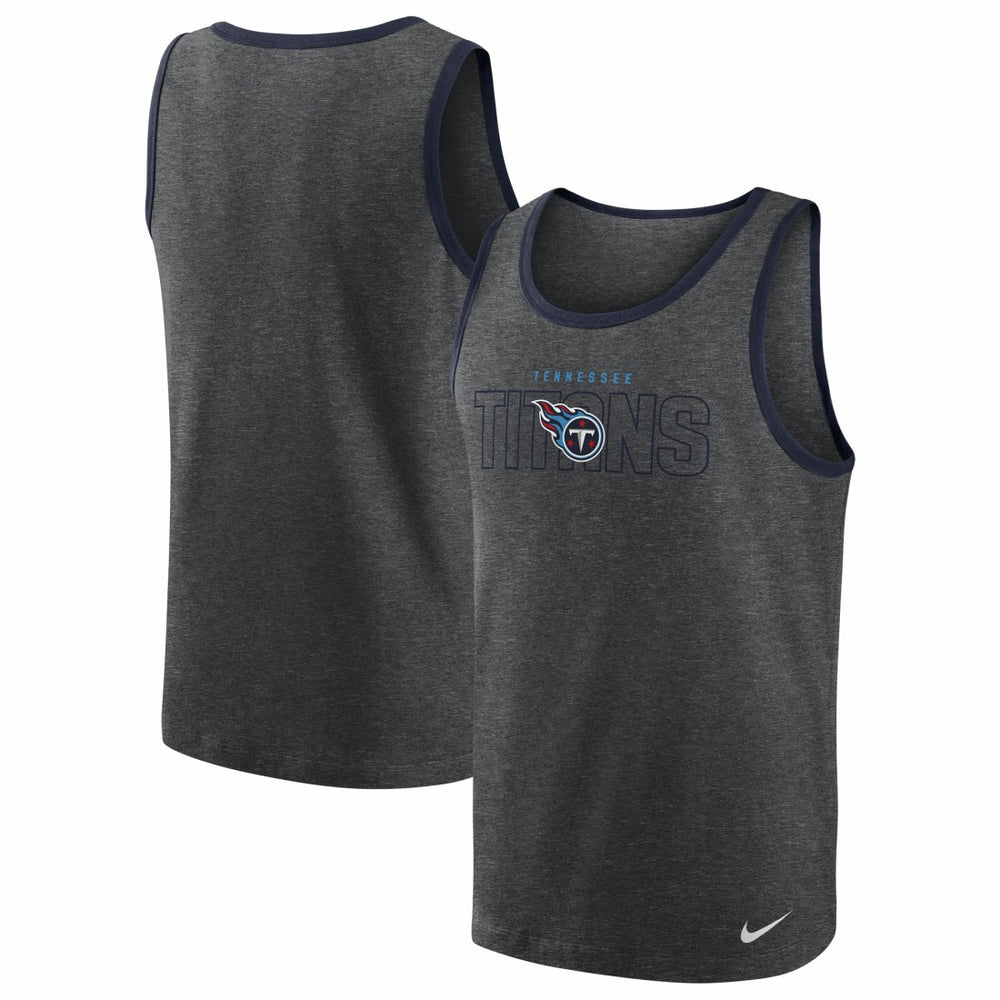 Tennessee Titans Tri-Blend Tank Top Heathered Charcoal - Nike
