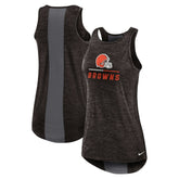 Cleveland Browns Women's High Neck Performance Tank Top Brown - Nike