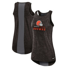 Cleveland Browns Women's High Neck Performance Tank Top Brown - Nike