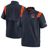 Chicago Bears Sideline Coaches Chevron Lockup Pullover Top Navy - Nike