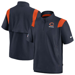 Chicago Bears Sideline Coaches Chevron Lockup Pullover Top Navy - Nike