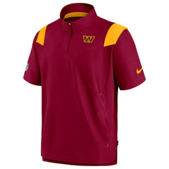 Washington Commanders Sideline Coaches Chevron Lockup Pullover Top Burgundy - Nike