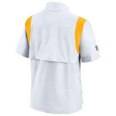 Pittsburgh Steelers Sideline Coaches Chevron Lockup Pullover Top White - Nike