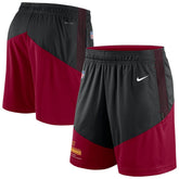 Washington Commanders Sideline Primary Lockup Performance Shorts Black/Burgundy - Nike