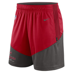 Tampa Bay Buccaneers Sideline Primary Lockup Performance Shorts Red/Pewter - Nike