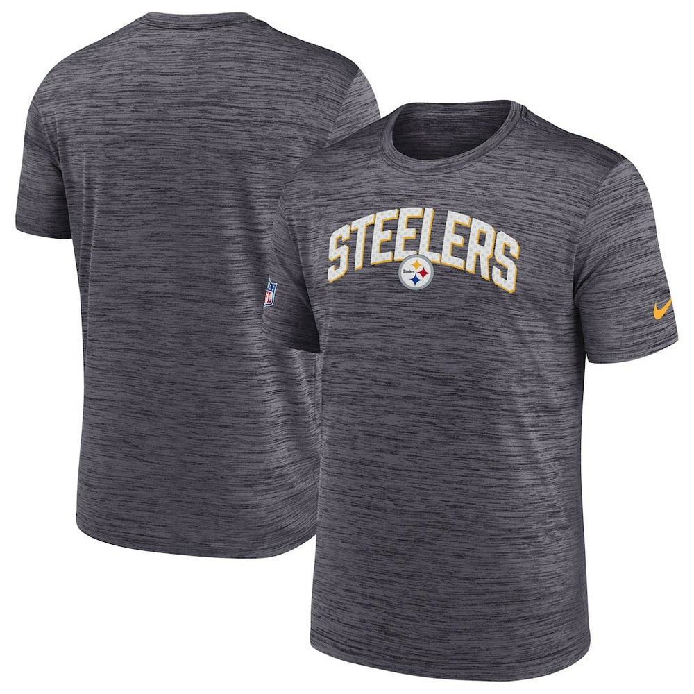 Pittsburgh Steelers Sideline Velocity Athletic Stack Performance T-Shirt Black - Nike