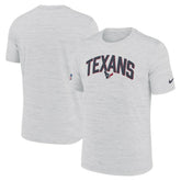 Houston Texans Sideline Velocity Athletic Stack Performance T-Shirt White - Nike
