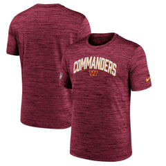 Washington Commanders Sideline Velocity Athletic Stack Performance T-Shirt Burgundy - Nike