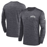 Las Vegas Raiders Sideline Velocity Athletic Stack Performance Long Sleeve T-Shirt Charcoal - Nike