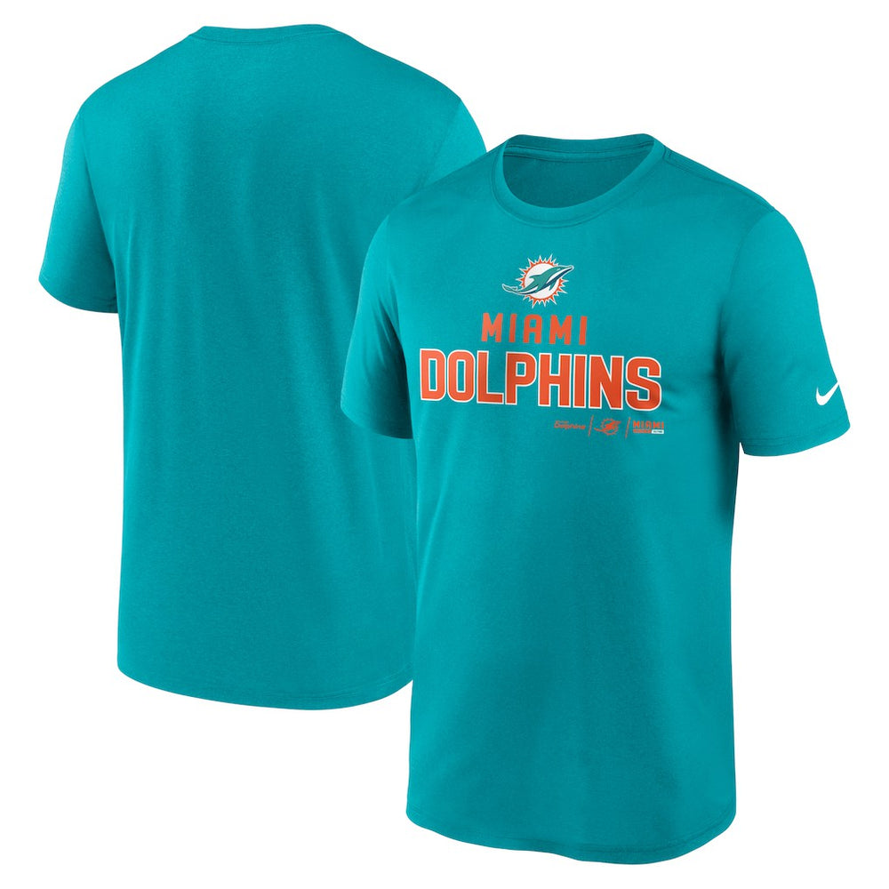 Miami Dolphins Legend Community Performance T-Shirt Aqua - Nike