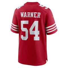 Fred Warner San Francisco 49ers Team Game Player Jersey Scarlet - Nike