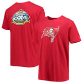 Tampa Bay Buccaneers New Era Patch Up Collection Super Bowl XXXVII T-Shirt Red - NFL