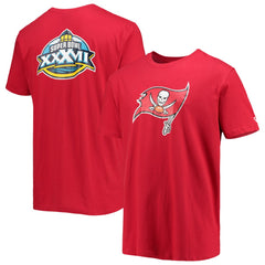 Tampa Bay Buccaneers New Era Patch Up Collection Super Bowl XXXVII T-Shirt Red - NFL