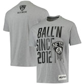 NBA - Brooklyn Nets BALL'N Since 2012 T-Shirt - Heathered Gray