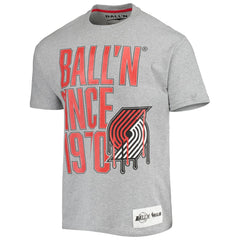 NBA - Portland Trail Blazers BALL'N Since 1970 T-Shirt - Heathered Gray