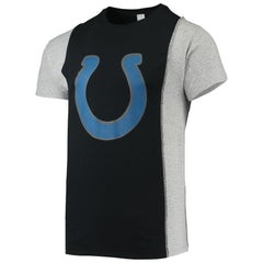 Indianapolis Colts Refried Apparel Sustainable Split T-Shirt Black/Heathered Gray - NFL