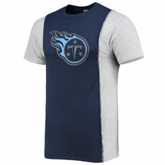 Tennessee Titans Refried Apparel Sustainable Split T-Shirt Navy/Heathered Gray - NFL
