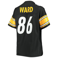 Hines Ward Pittsburgh Steelers Women's Legacy Replica Player Jersey Black - Mitchell & Ness