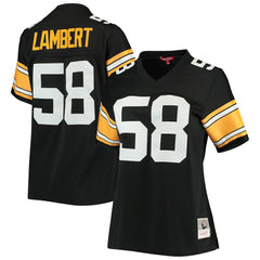 Jack Lambert Pittsburgh Steelers Women's Legacy Replica Player Jersey Black - Mitchell & Ness