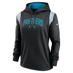 Carolina Panthers Women's Sideline Stack Performance Pullover Hoodie Black - Nike