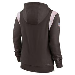 Cleveland Browns Women's Sideline Stack Performance Pullover Hoodie Brown - Nike