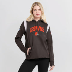 Cleveland Browns Women's Sideline Stack Performance Pullover Hoodie Brown - Nike
