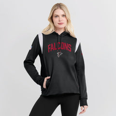 Atlanta Falcons Women's Sideline Stack Performance Pullover Hoodie Black - Nike
