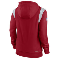 Arizona Cardinals Women's Sideline Stack Performance Pullover Hoodie Cardinal - Nike