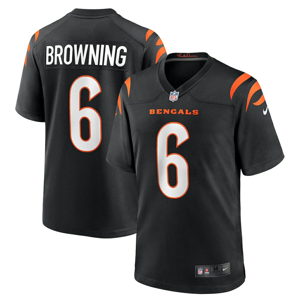 Jake Browning Cincinnati Bengals Game Jersey Black - Nike