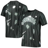 NBA - Brooklyn Nets FISLL Striped Splatter T-Shirt - Black
