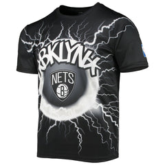 NBA - Brooklyn Nets FISLL Tornado Bolt T-Shirt - Black