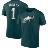 Jalen Hurts Philadelphia Eagles Player Icon T-Shirt Midnight Green - Fanatics
