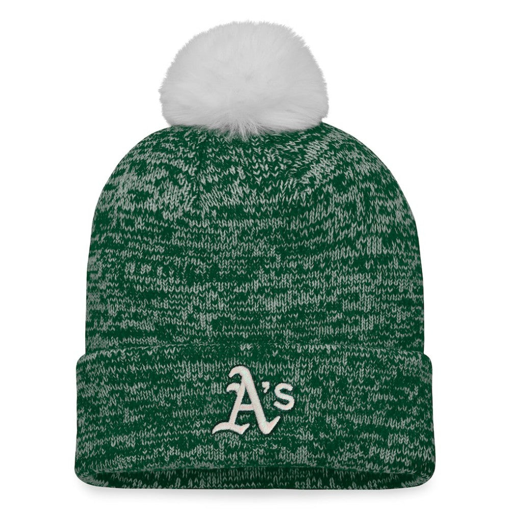 Athletics Fanatics Women's Iconic Cuffed Knit Hat with Pom Near Me