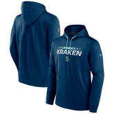 Seattle Kraken Fanatics Authentic Pro Rink Pullover Hoodie Deep Sea Blue