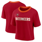 Tampa Bay Buccaneers Women's High Hip Fashion Cropped Top Red - Nike