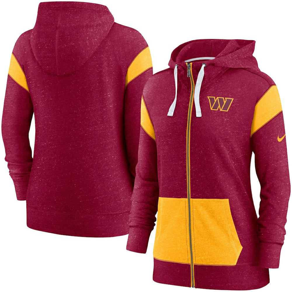 Washington Commanders Women's Monaco Lightweight Full-Zip Hoodie Burgundy/Gold - Nike