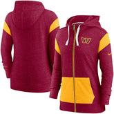 Washington Commanders Women's Monaco Lightweight Full-Zip Hoodie Burgundy/Gold - Nike