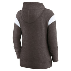 Cleveland Browns Women's Monaco Lightweight Full-Zip Hoodie Brown/White - Nike