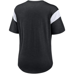 Las Vegas Raiders Women's Primary Logo Fashion Top Heather Black - Nike